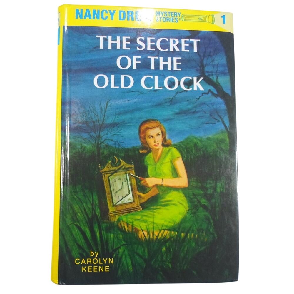 VTG 1987 Nancy Drew #1 The Secret of The Old Clock Caroline Keene HC Glossy